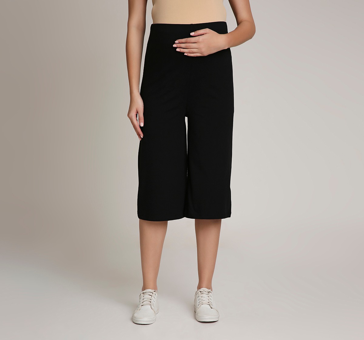 Ed-a-Mamma Maternity Yoga Pants-Black