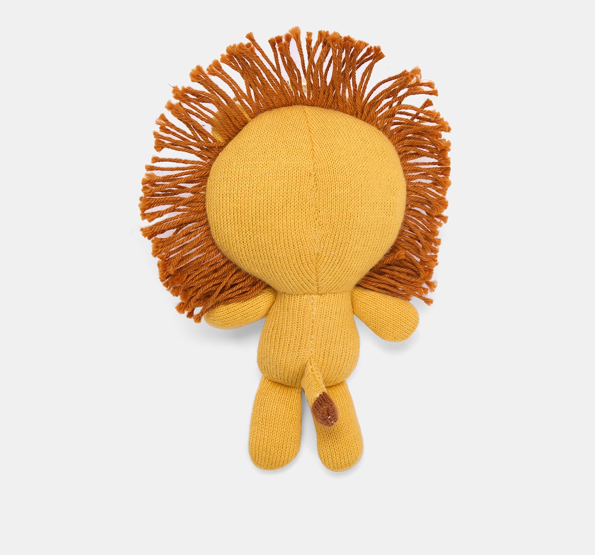 Ed-a-Mamma Flat knit Peach key chain Lion doll