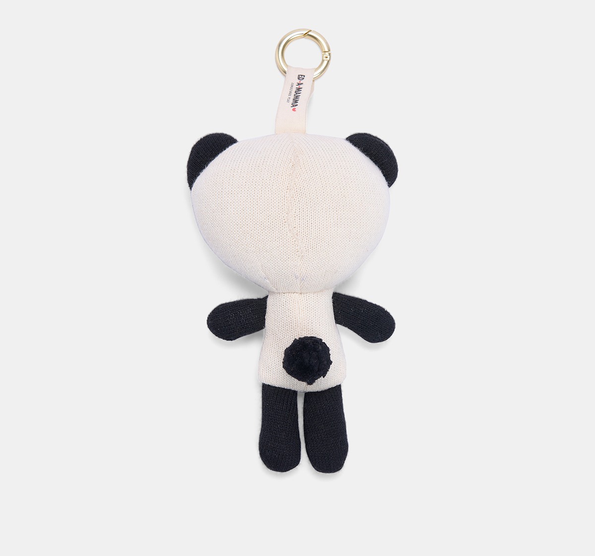 Ed-a-Mamma Flat knit Blue key chain Panda doll