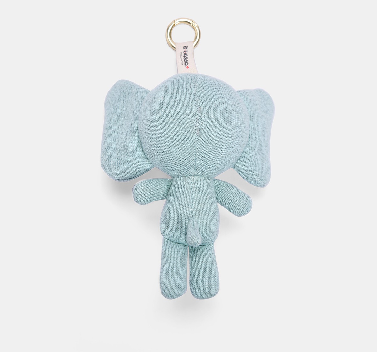 Ed-a-Mamma Flat knit Multi Color key chain Elephant doll