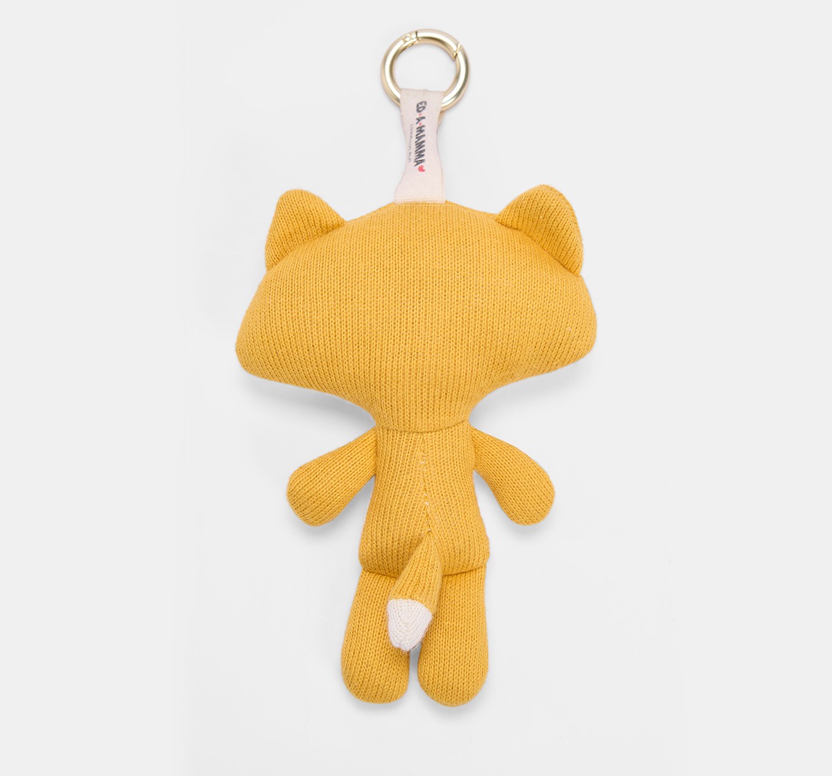 Ed-a-Mamma Flat knit Pink key chain Fox doll
