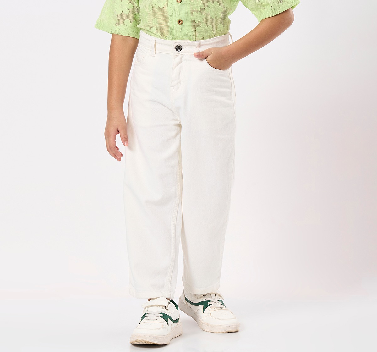 Ed-a-Mamma Kids Boys Jeans White