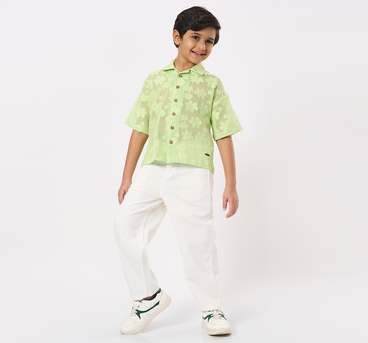 Ed-a-Mamma Kids Boys Jeans White