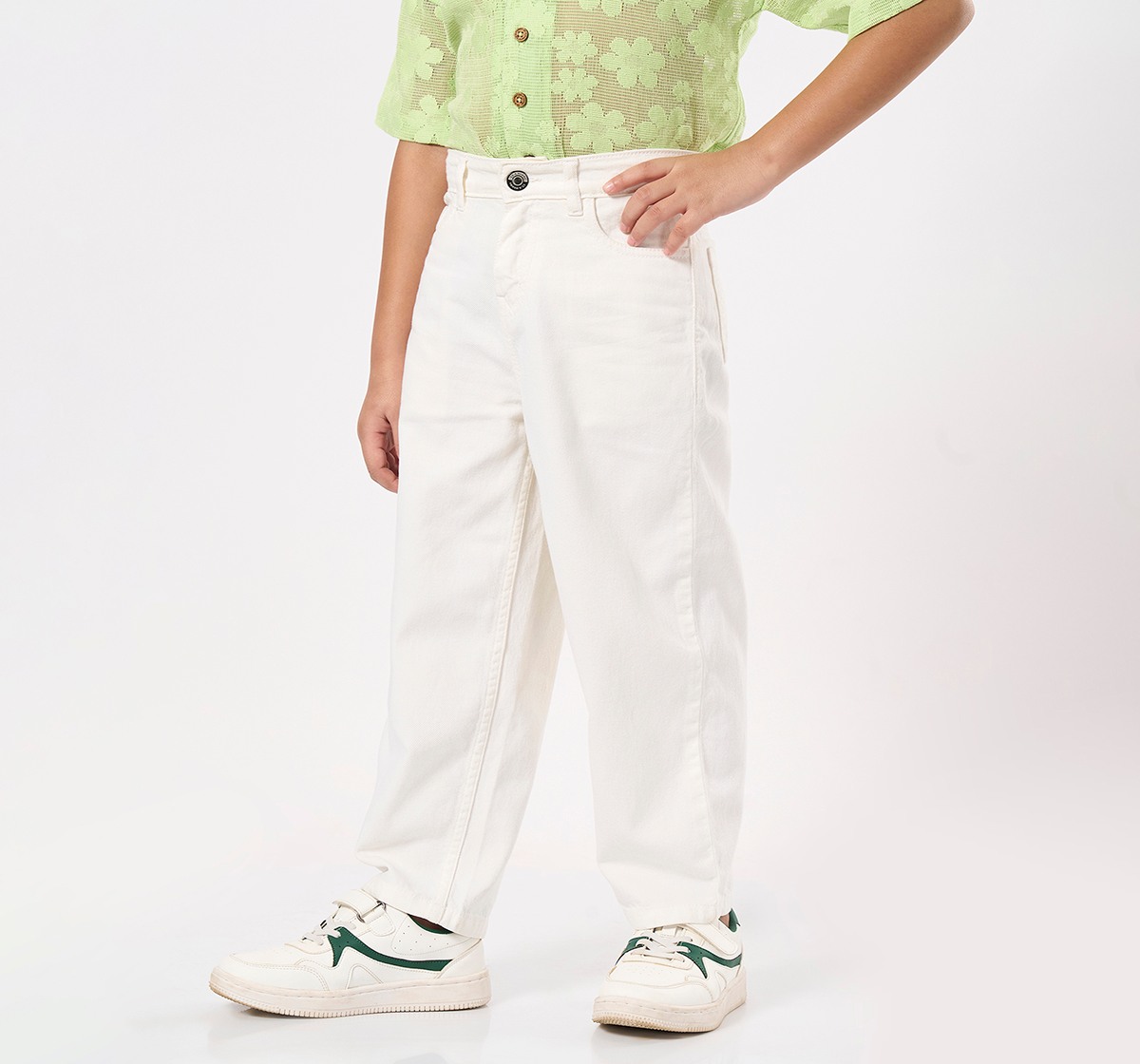 Ed-a-Mamma Kids Boys Jeans White