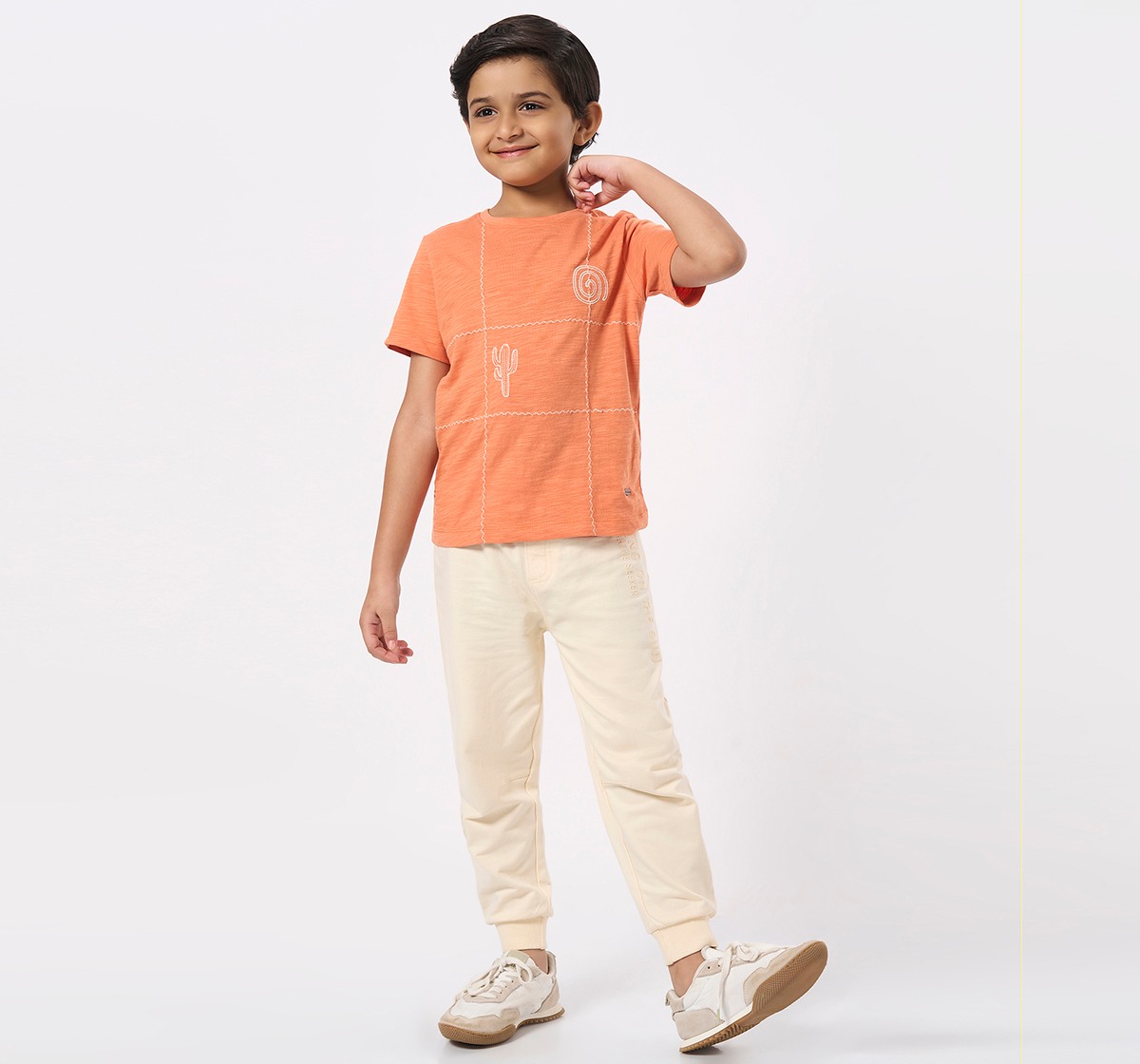 Ed-a-Mamma Kids Boys Joggers Off-White