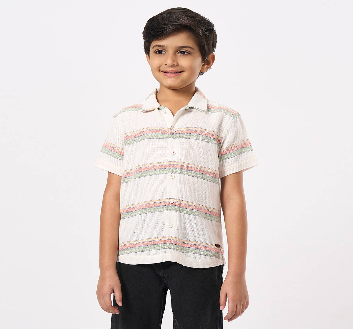 Ed-a-Mamma Kids Boys Shirts Off-White