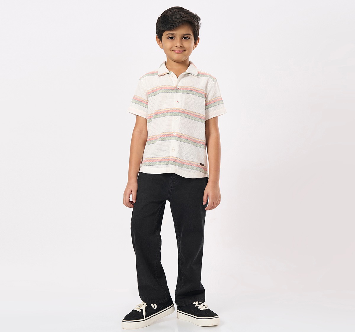 Ed-a-Mamma Kids Boys Shirts Off-White