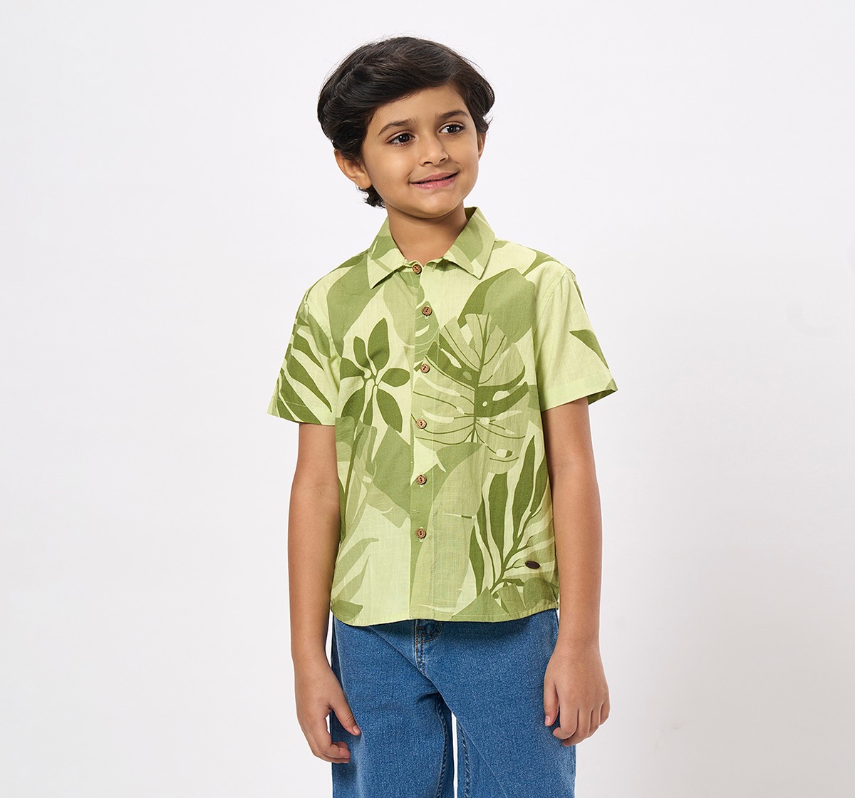 Ed-a-Mamma Kids Boys Shirts Neon Green