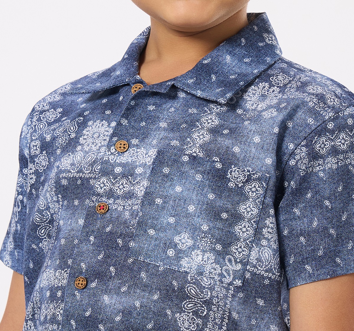 Ed-a-Mamma Kids Boys Shirts Dark Blue
