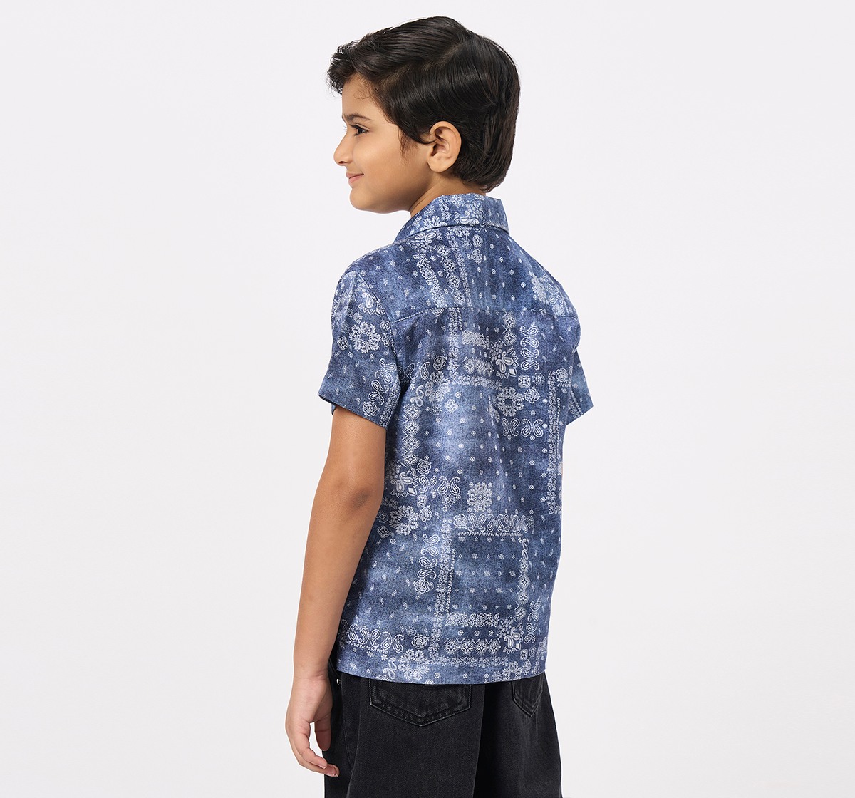 Ed-a-Mamma Kids Boys Shirts Dark Blue