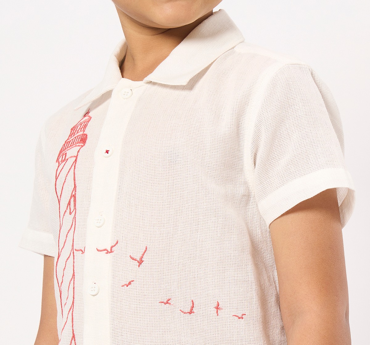 Ed-a-Mamma Kids Boys Shirts White