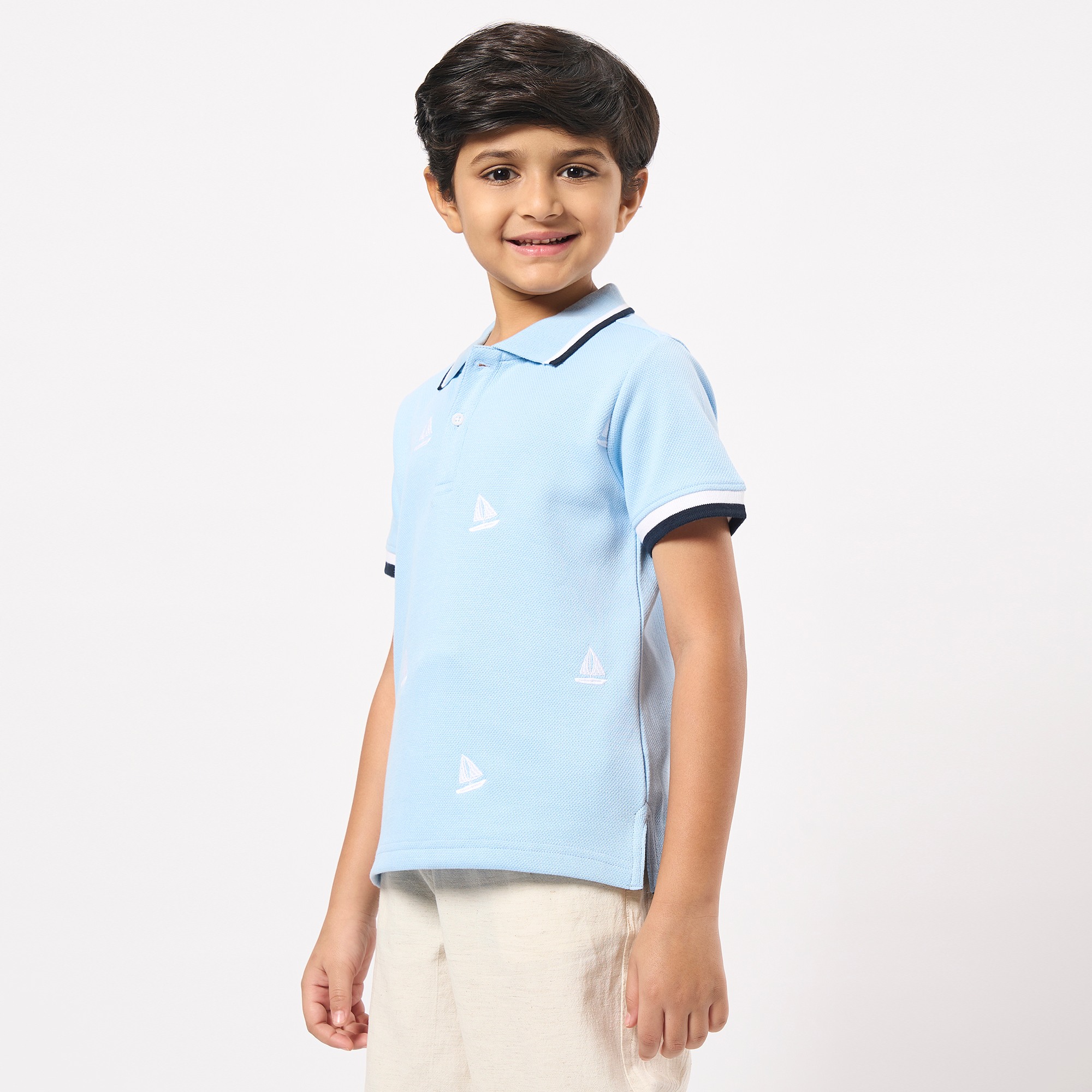 Ed-a-Mamma Kids Boys T-Shirt Blue