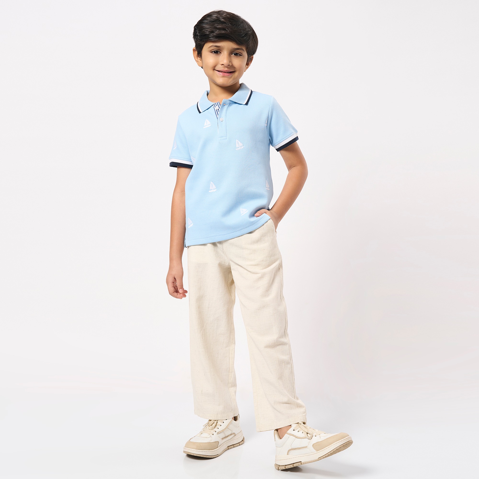 Ed-a-Mamma Kids Boys T-Shirt Blue