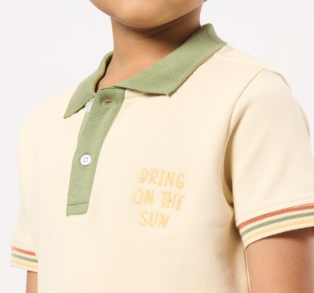 Ed-a-Mamma Kids Boys T-Shirt Off-White
