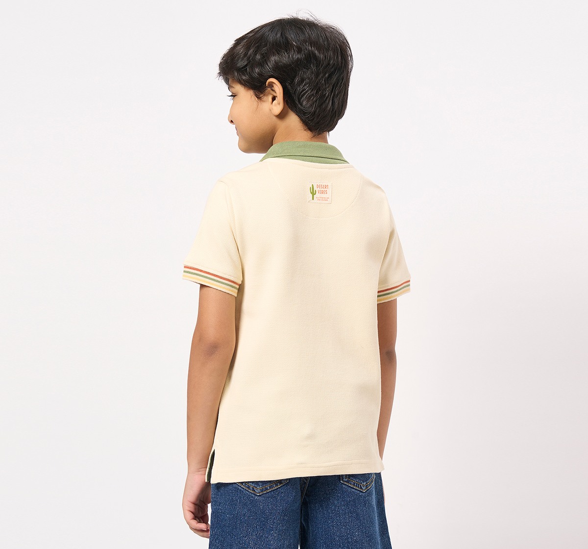 Ed-a-Mamma Kids Boys T-Shirt Off-White