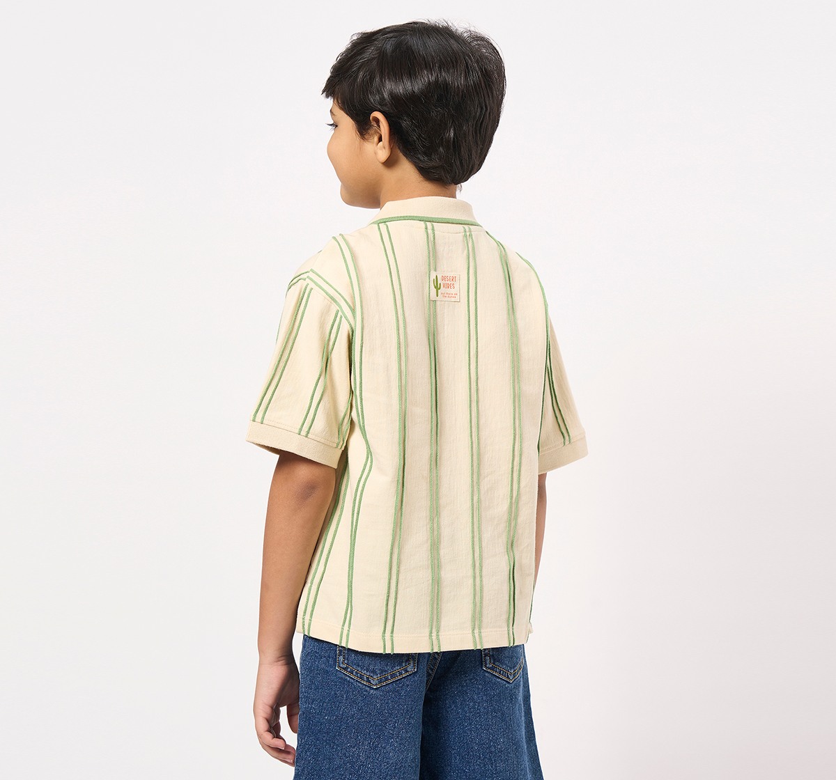 Ed-a-Mamma Kids Boys T-Shirt Off-White