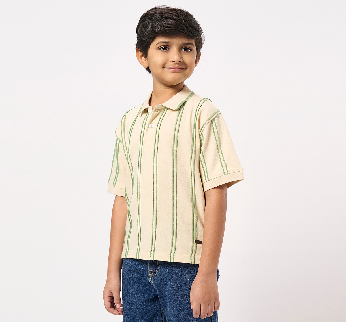 Ed-a-Mamma Kids Boys T-Shirt Off-White