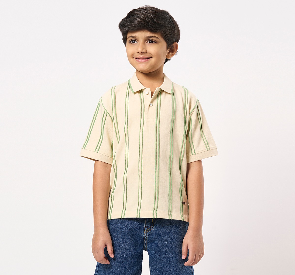 Ed-a-Mamma Kids Boys T-Shirt Off-White