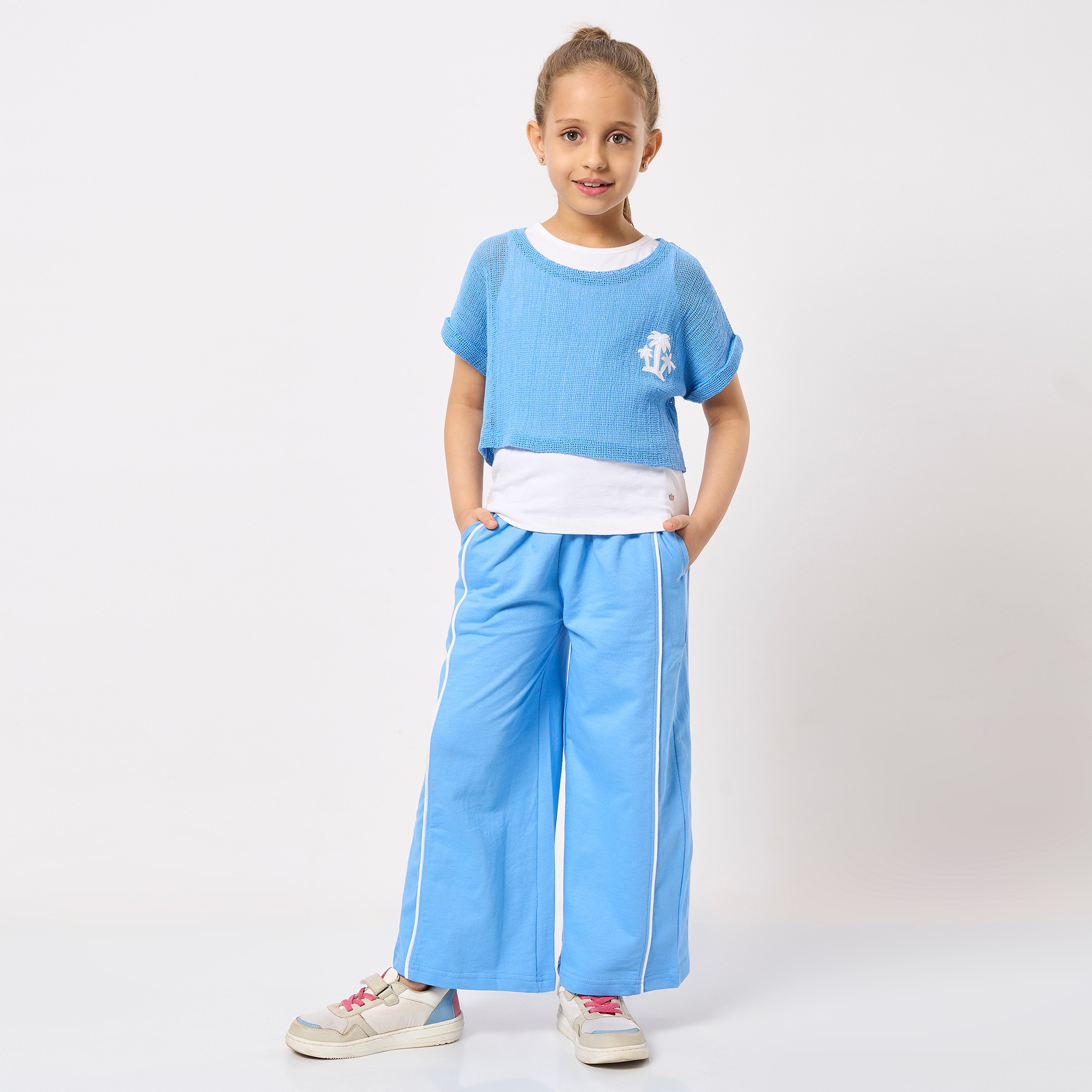 Ed-a-Mamma Kids Girls Trousers & Pants Blue