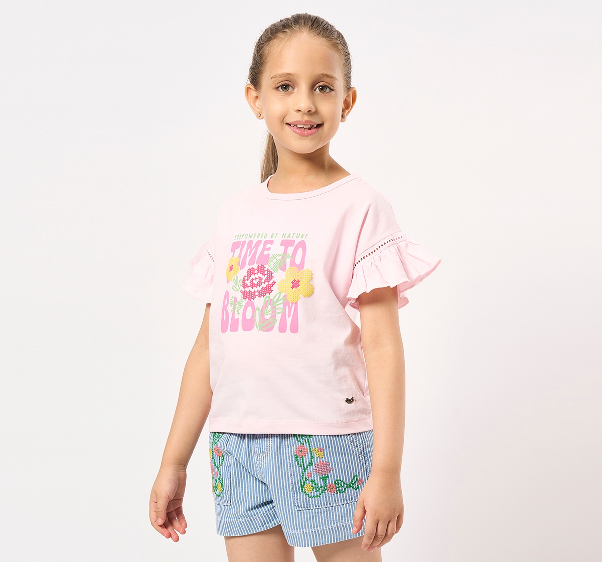 Ed-a-Mamma Kids Girls T-Shirt Red