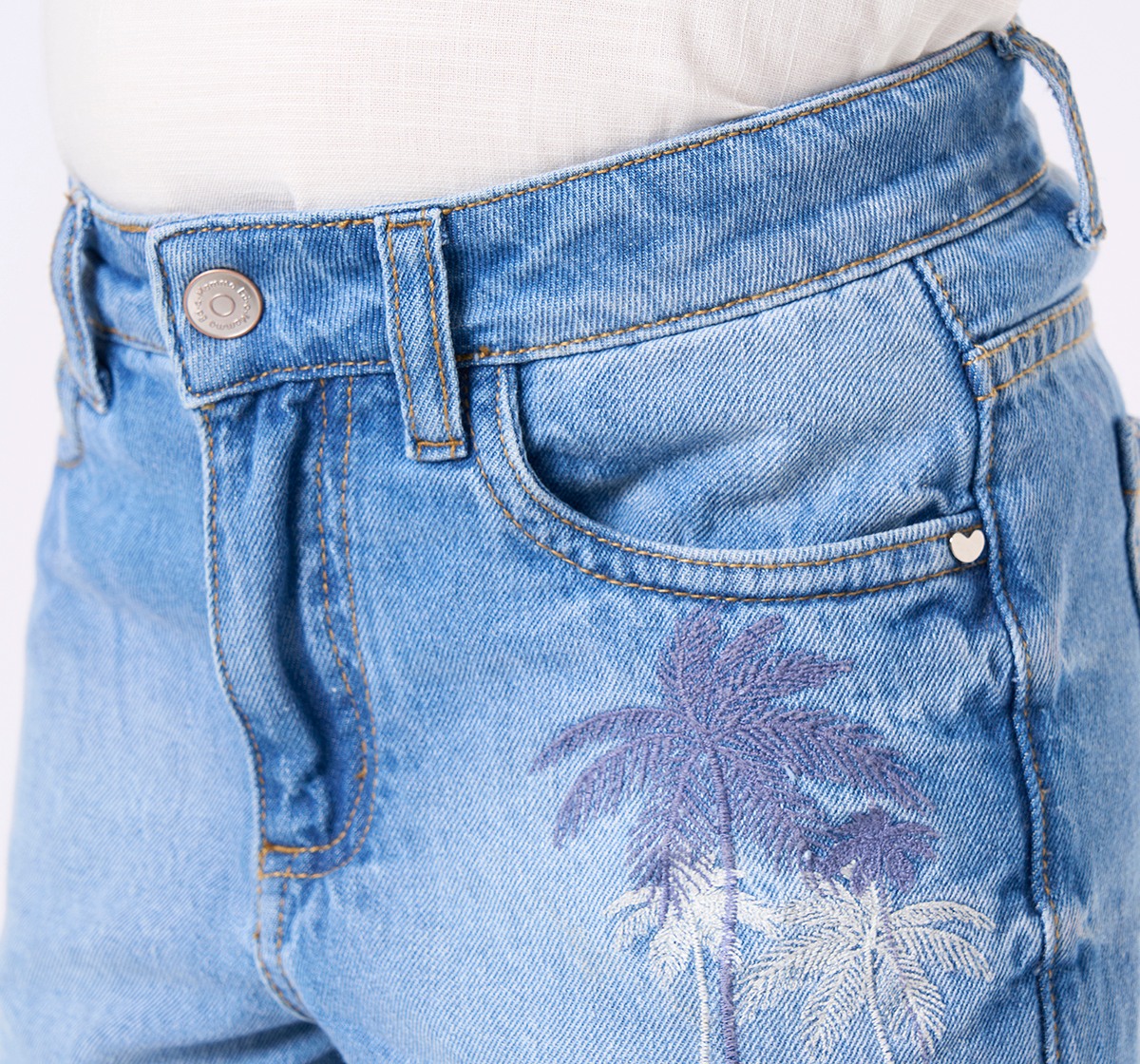 Ed-a-Mamma Kids Girls Shorts Mid Blue