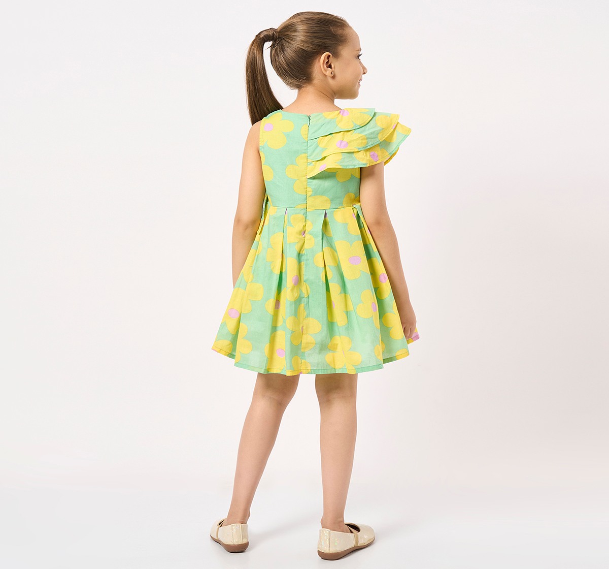 Ed-a-Mamma Kids Girls Dress Green