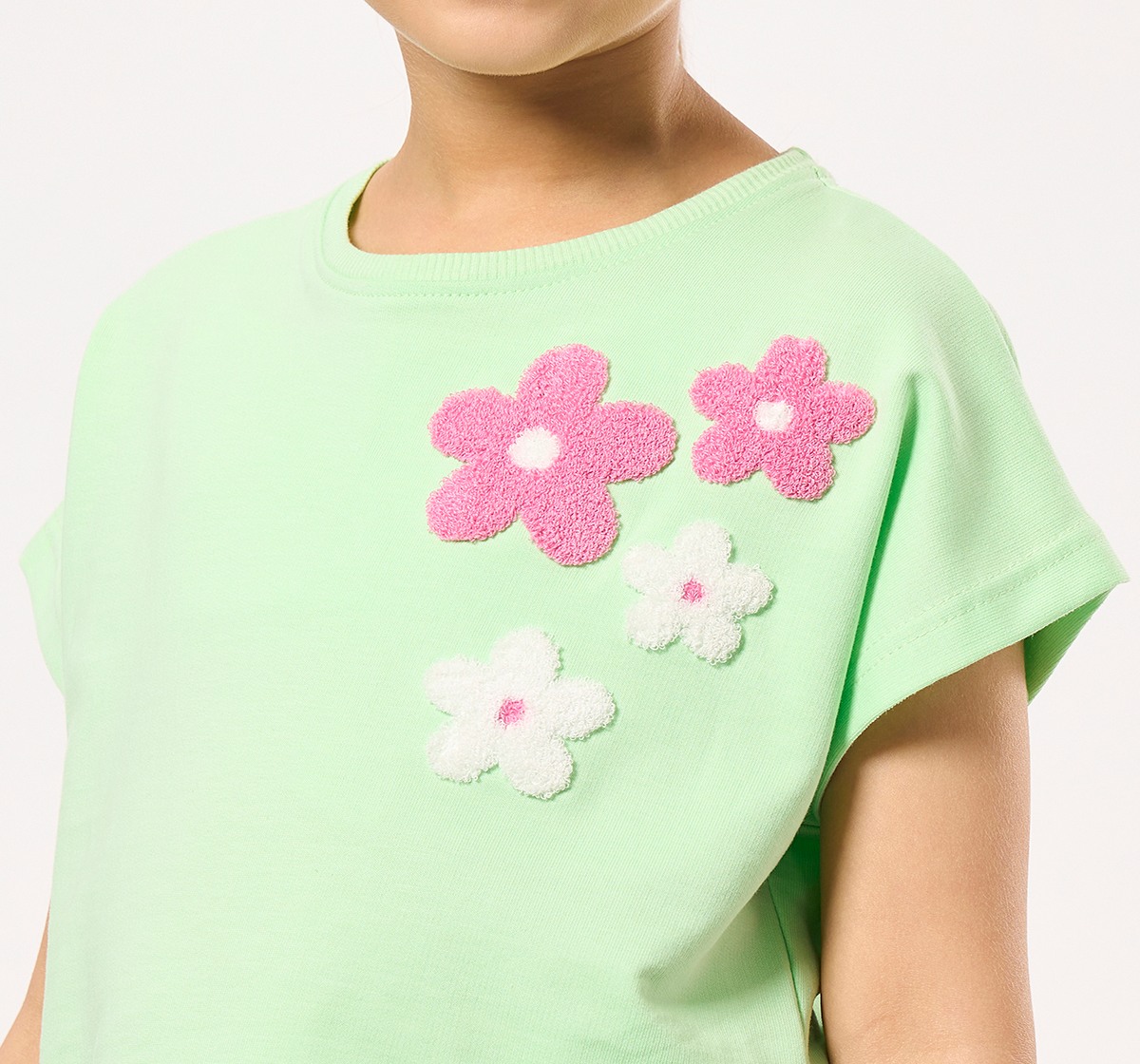 Ed-a-Mamma Kids Girls T-Shirt Green