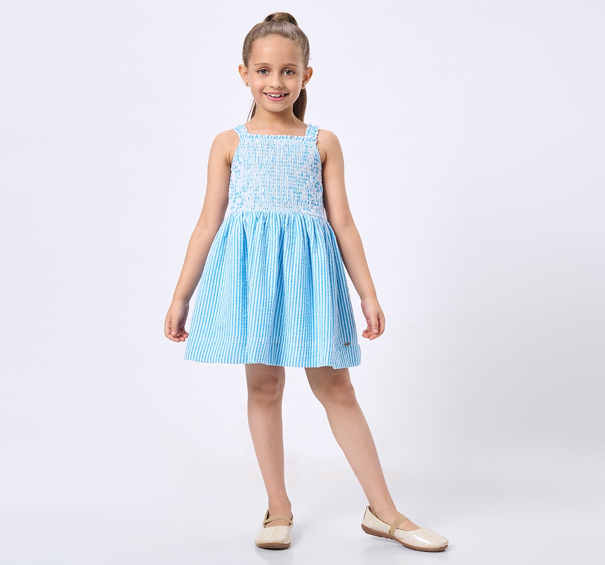 Ed-a-Mamma Kids Girls Dress Blue