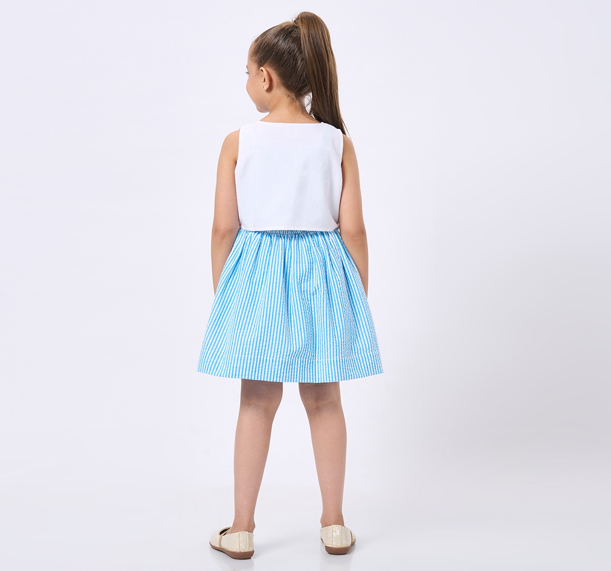 Ed-a-Mamma Kids Girls Dress Blue