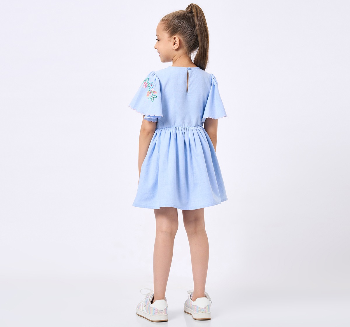 Ed-a-Mamma Kids Girls Dress Blue