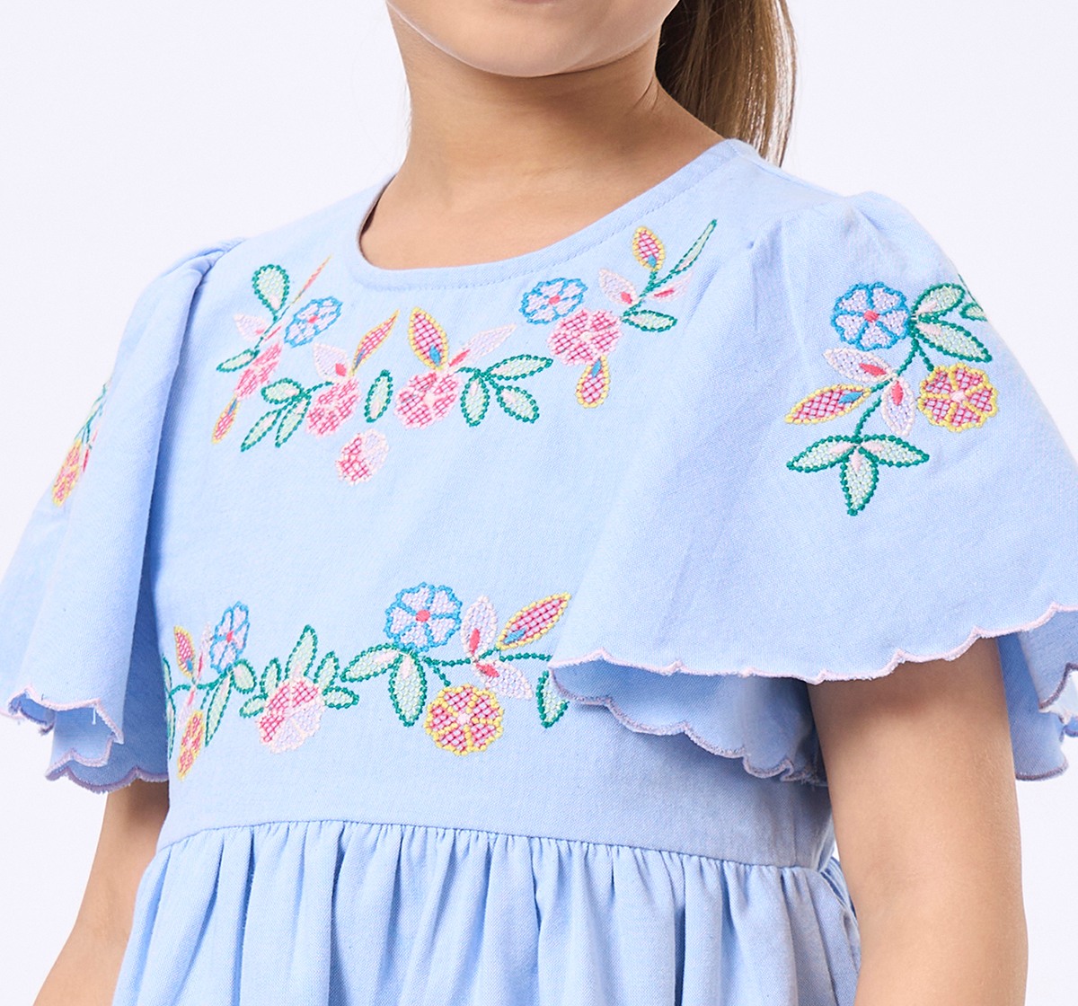 Ed-a-Mamma Kids Girls Dress Blue