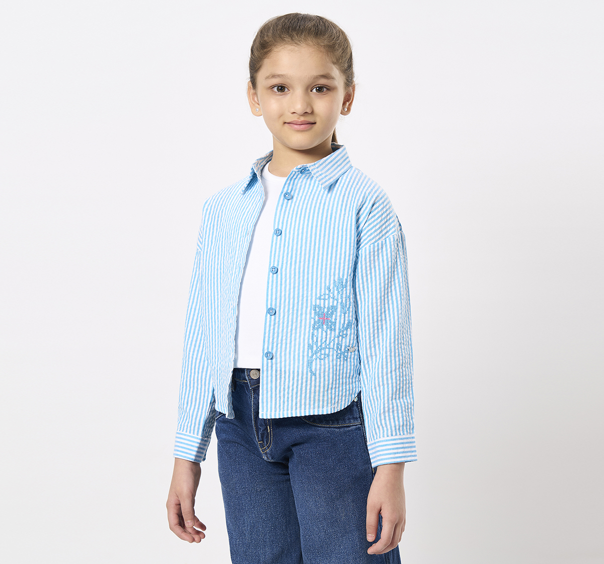 Ed-a-Mamma Kids Girls Tops Blue