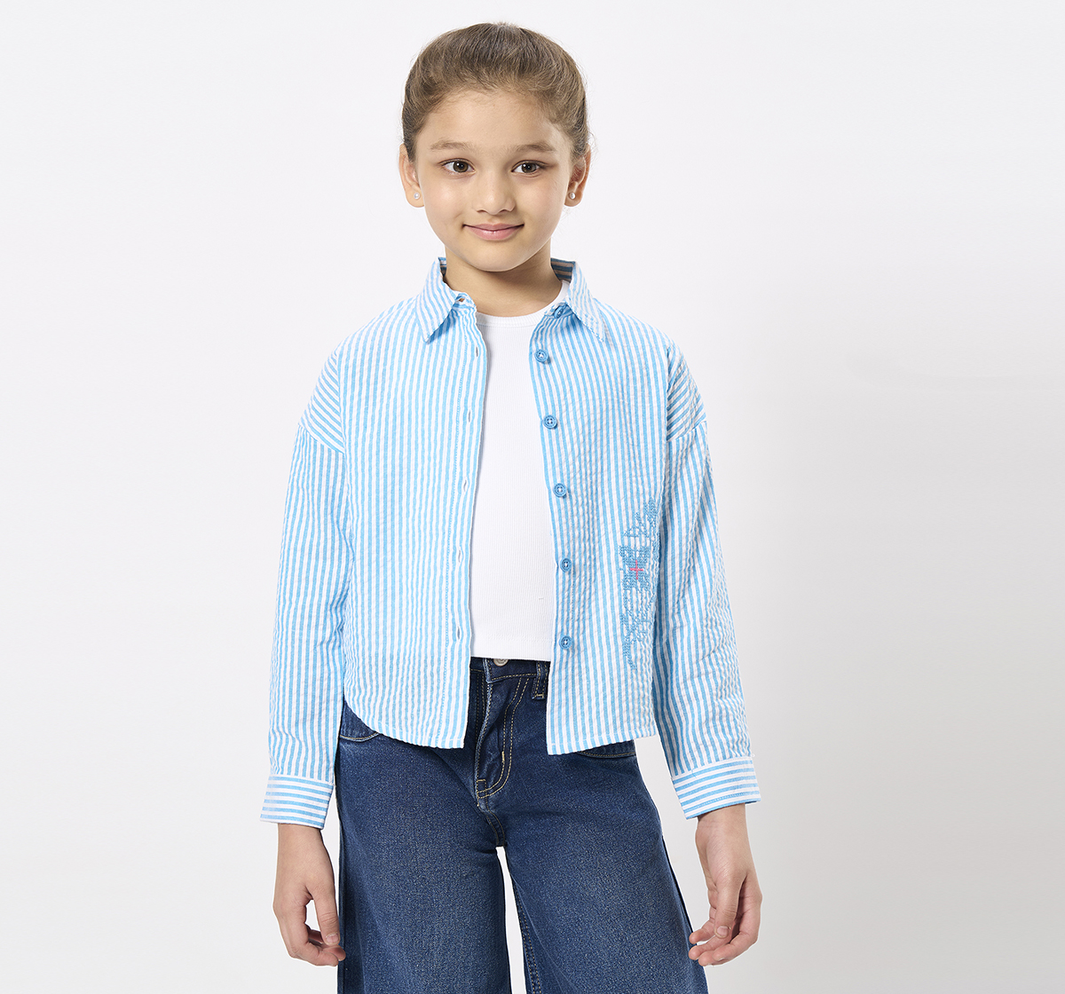 Ed-a-Mamma Kids Girls Tops Blue