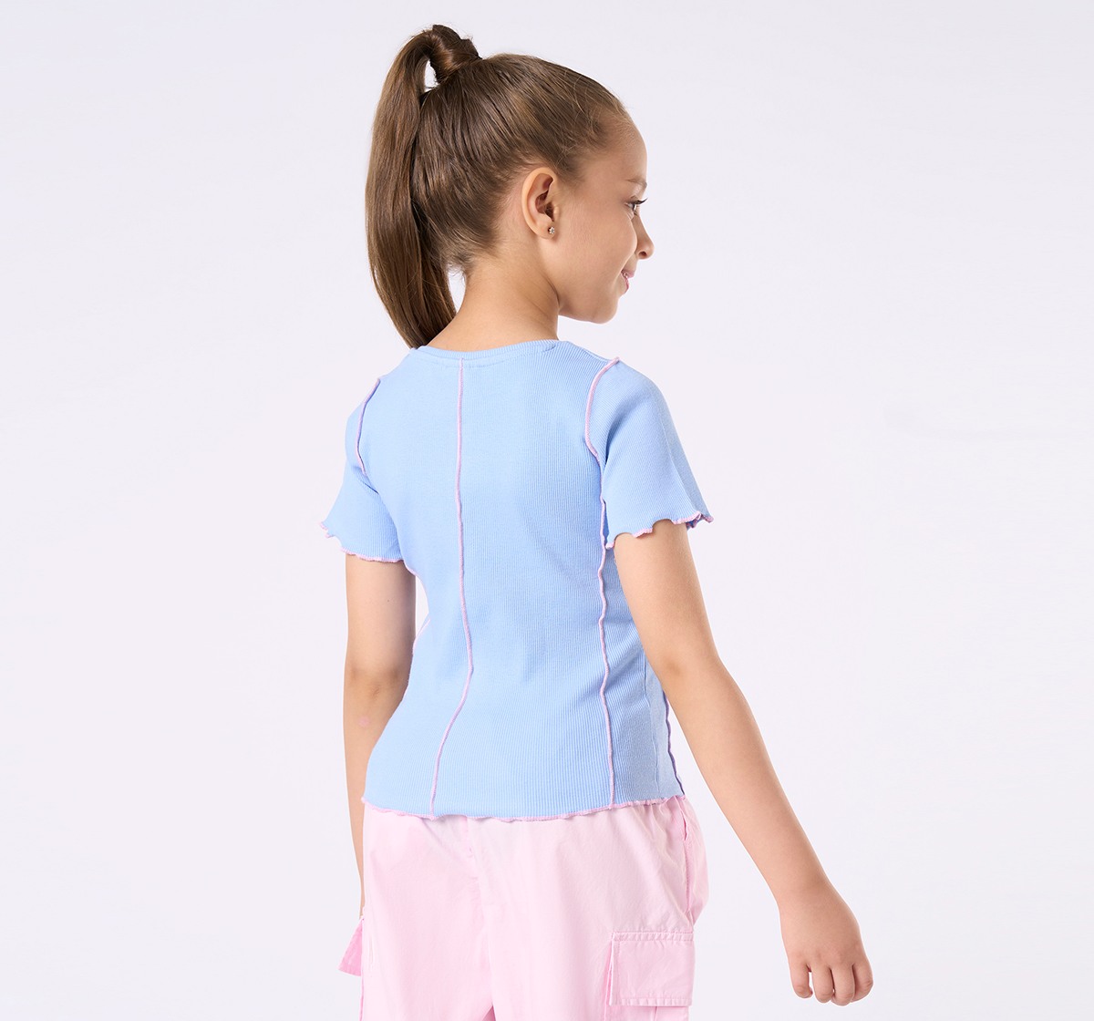 Ed-a-Mamma Kids Girls T-Shirt Blue