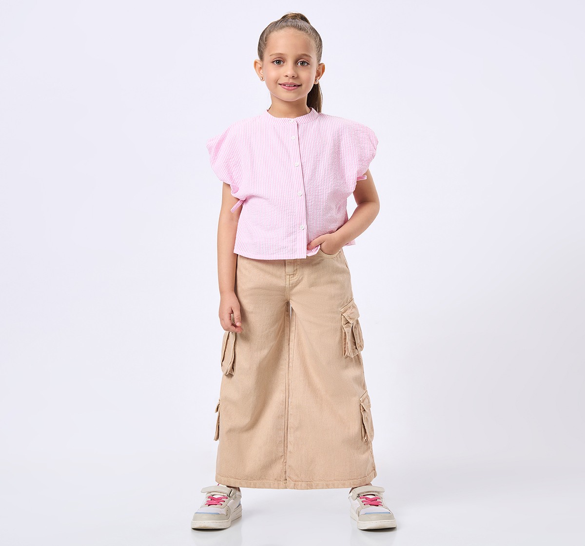 Ed-a-Mamma Kids Girls Jeans Beige