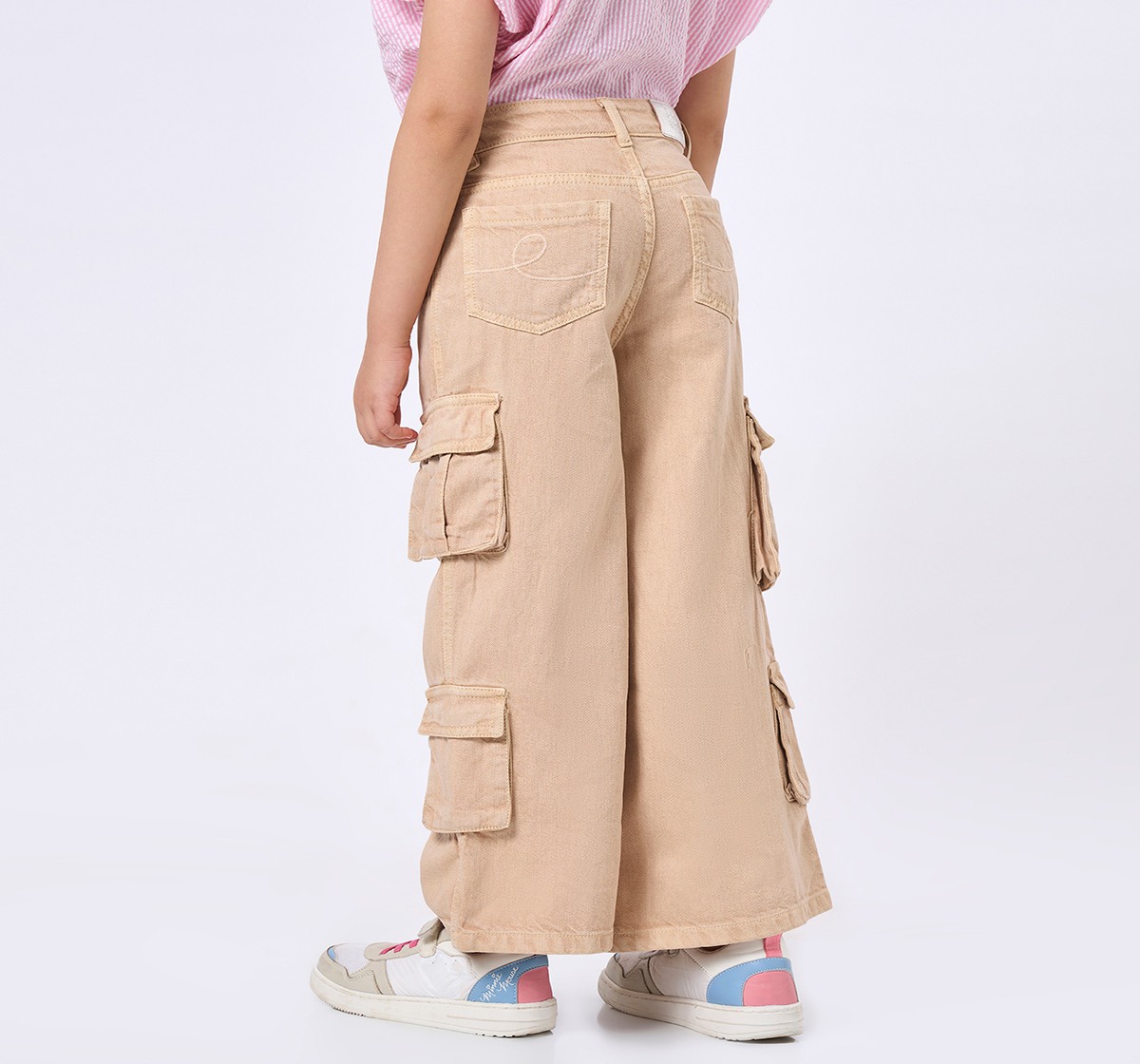 Ed-a-Mamma Kids Girls Jeans Beige
