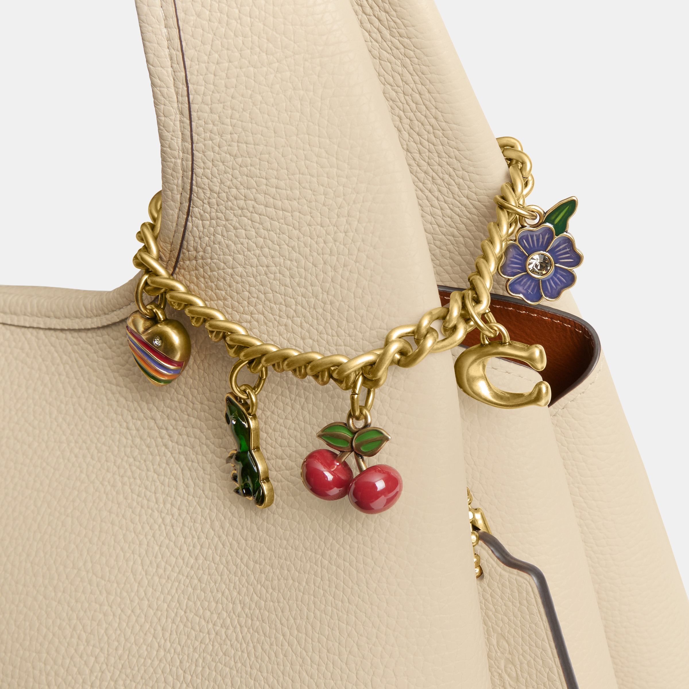 Motif Chain Bag Charm