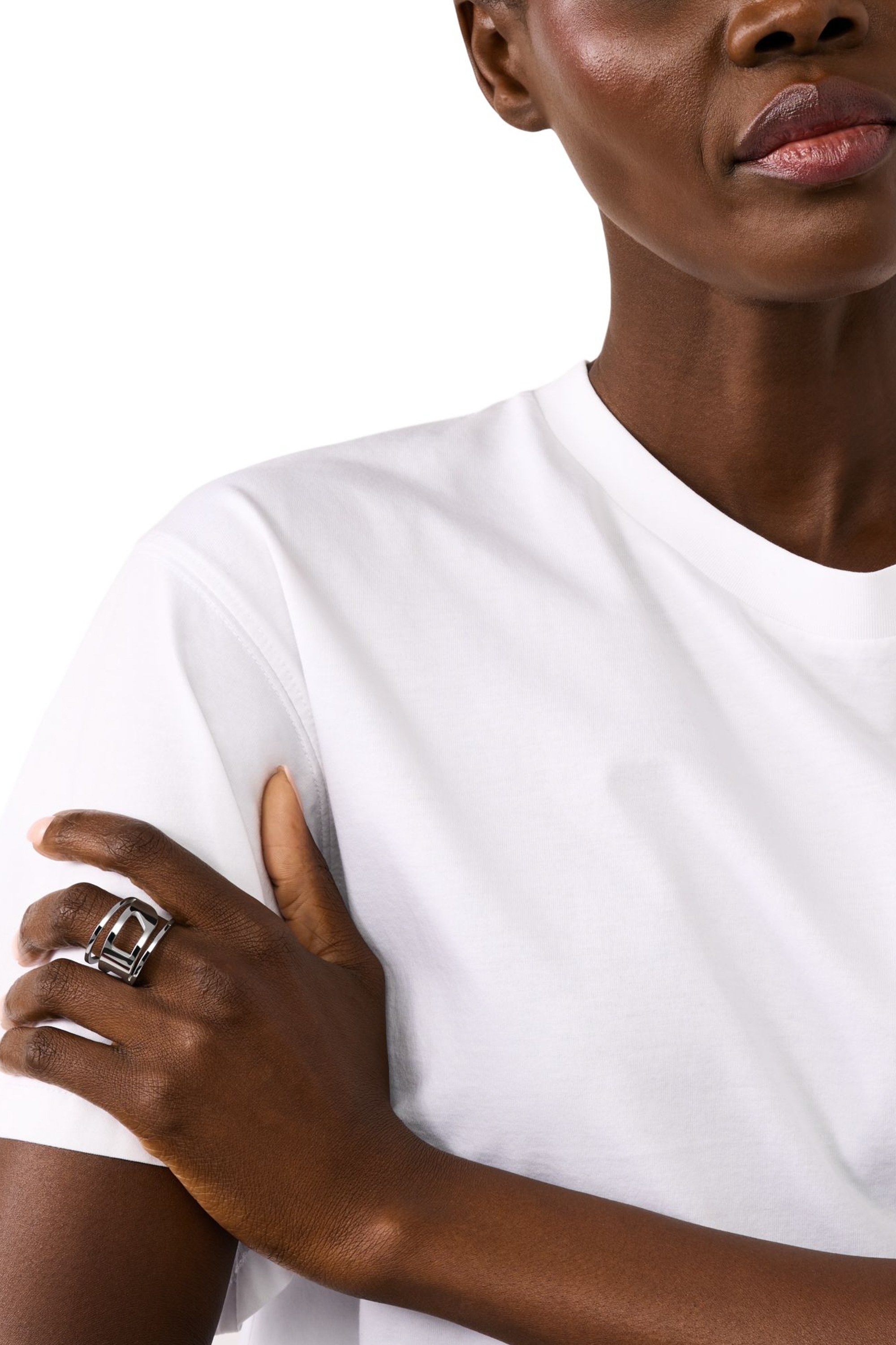 Silver DX1548040 - Stainless Steel Band Ring