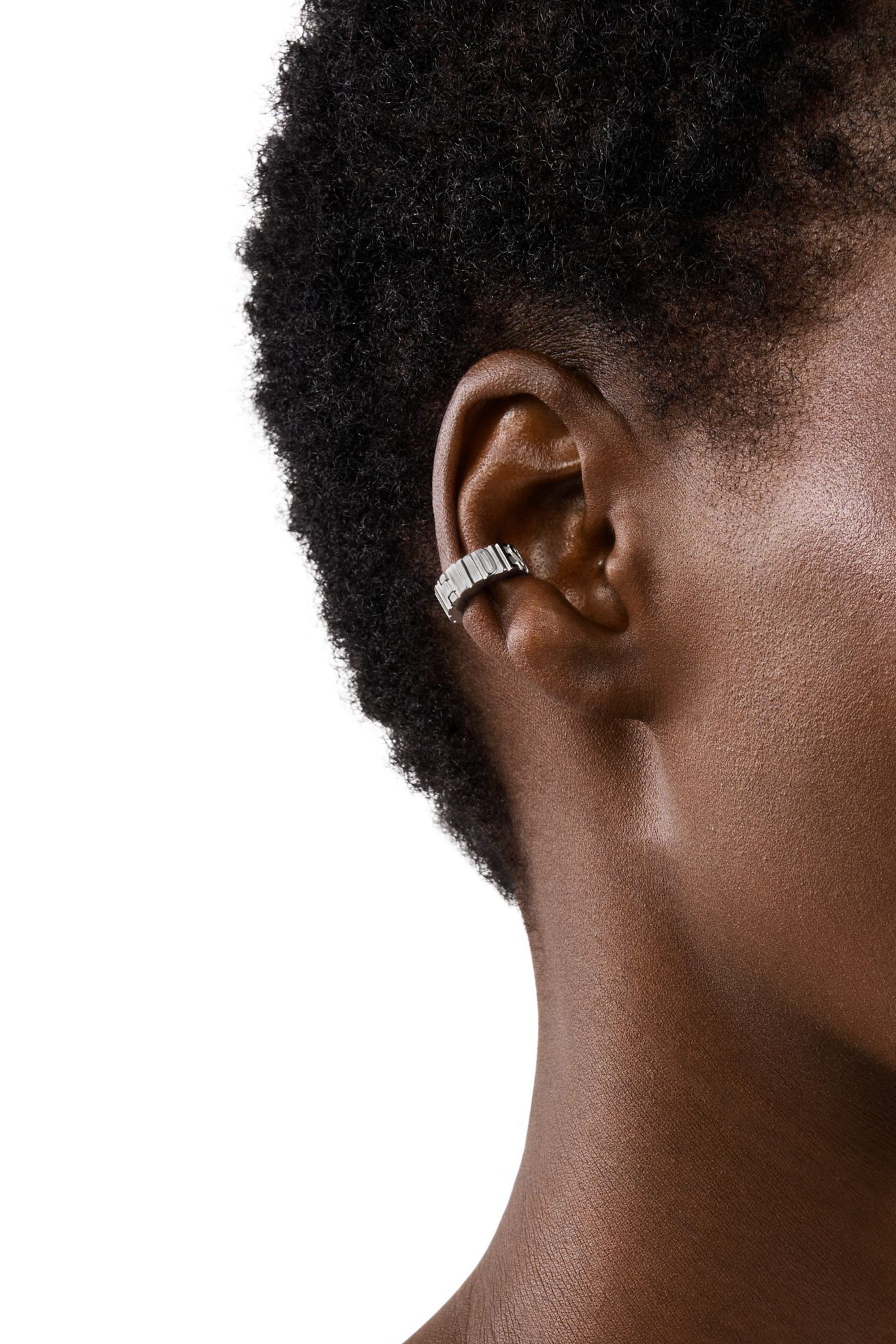 Silver DX1555040 - Stainless Steel Cuff Earring