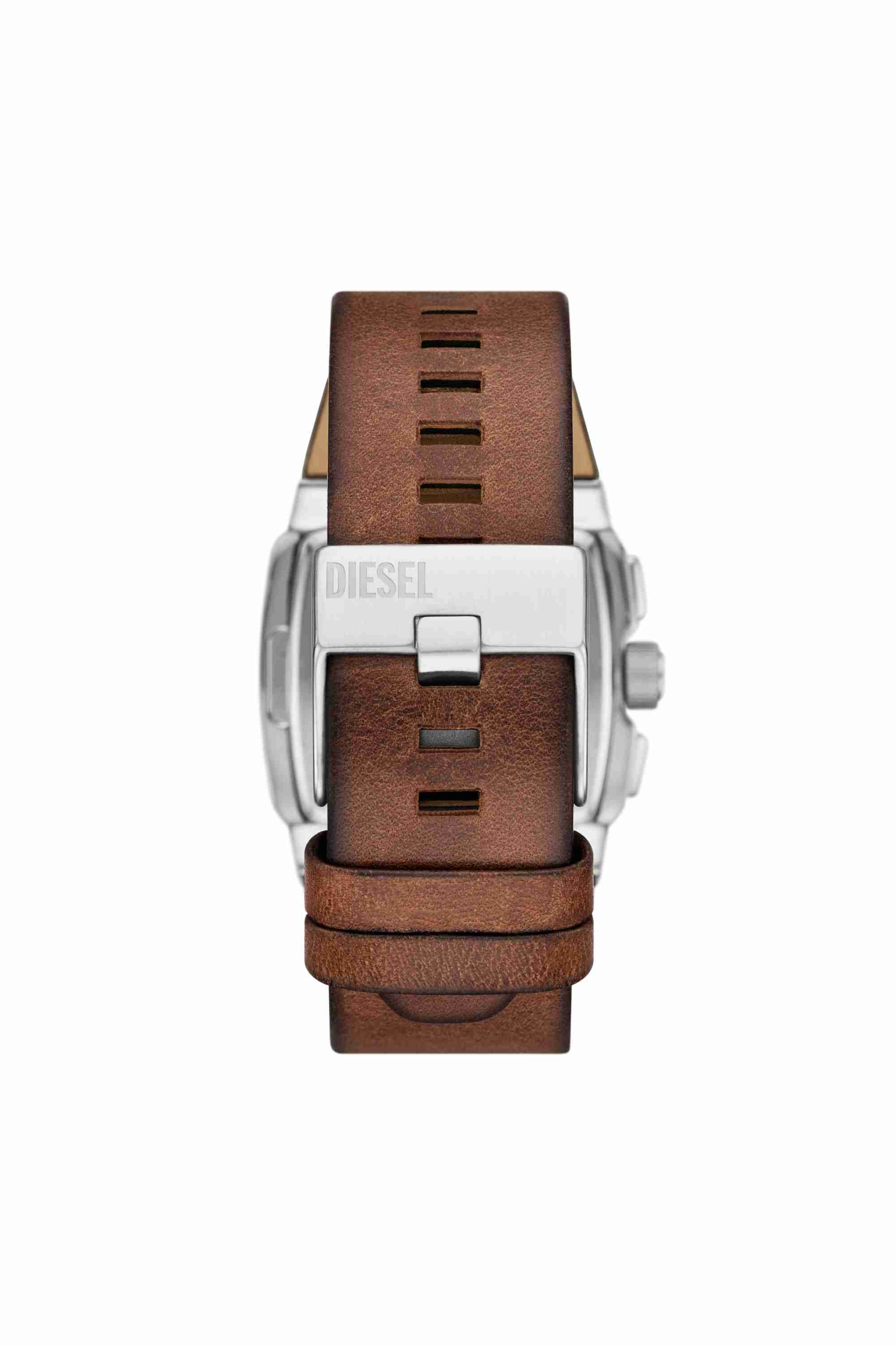 Brown Cliffhanger chronograph brown leather watch