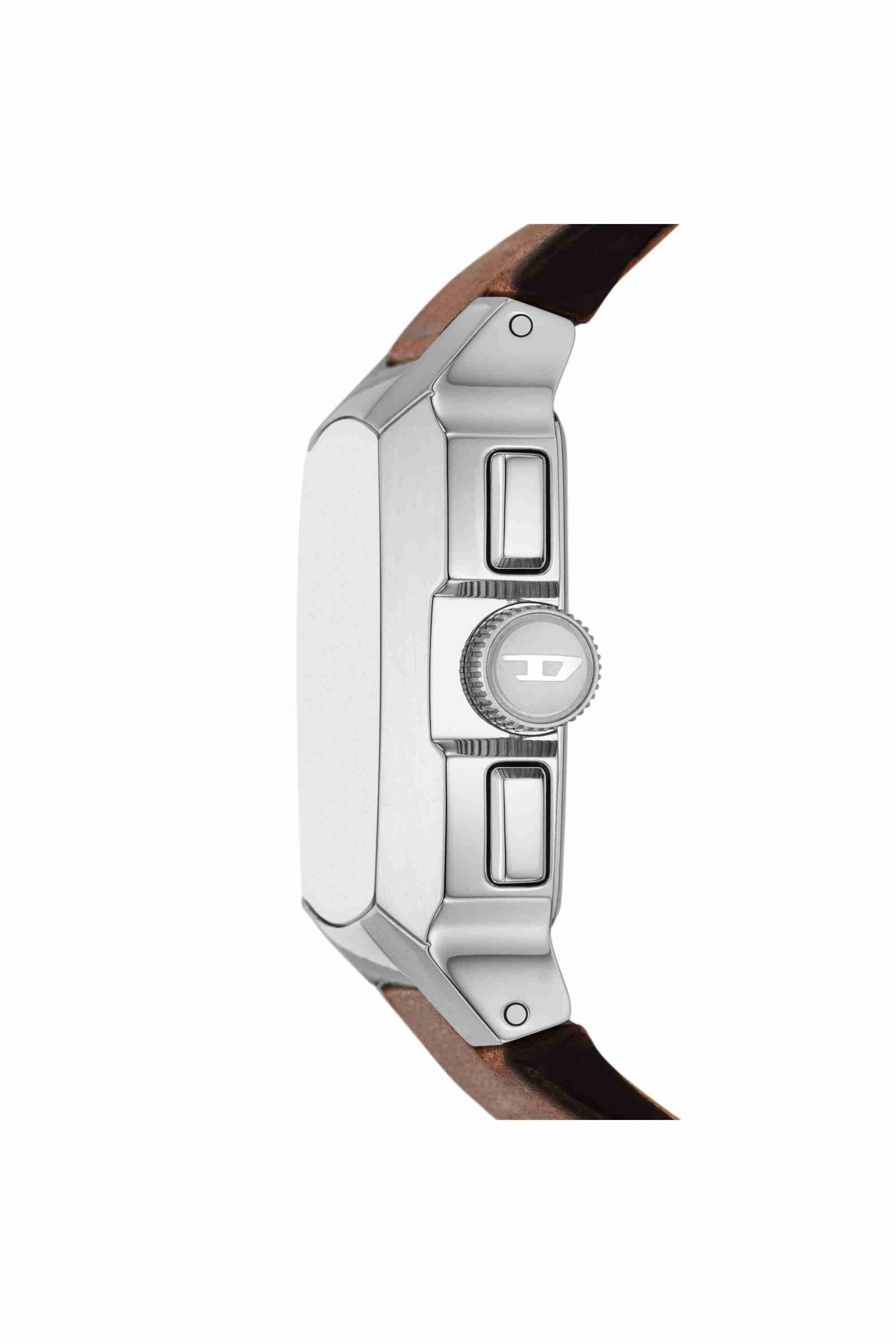 Brown Cliffhanger chronograph brown leather watch