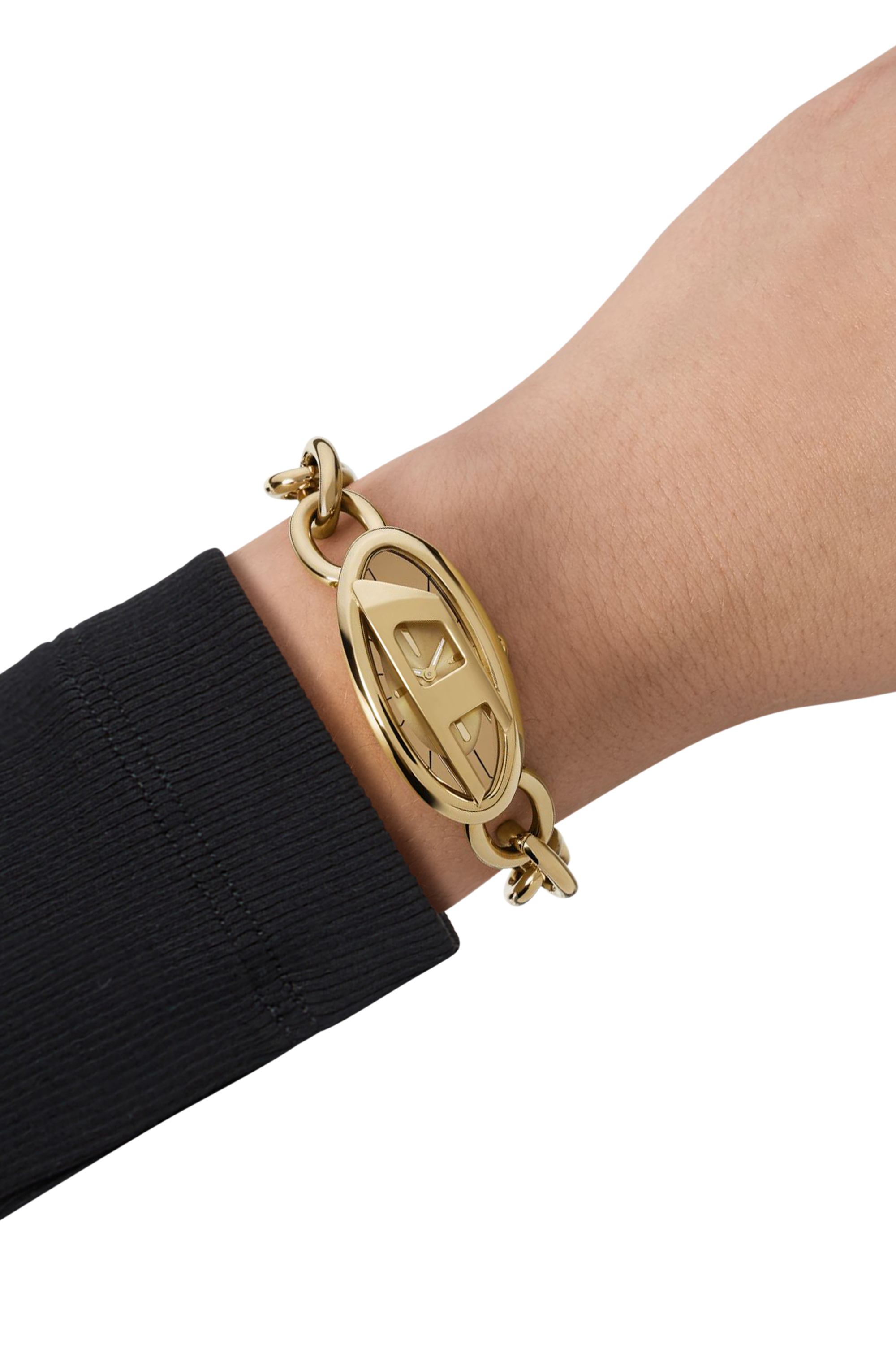 Gold DZ5611 - D-Era Two -Hand Gold-Tone Stainless Steel Watch