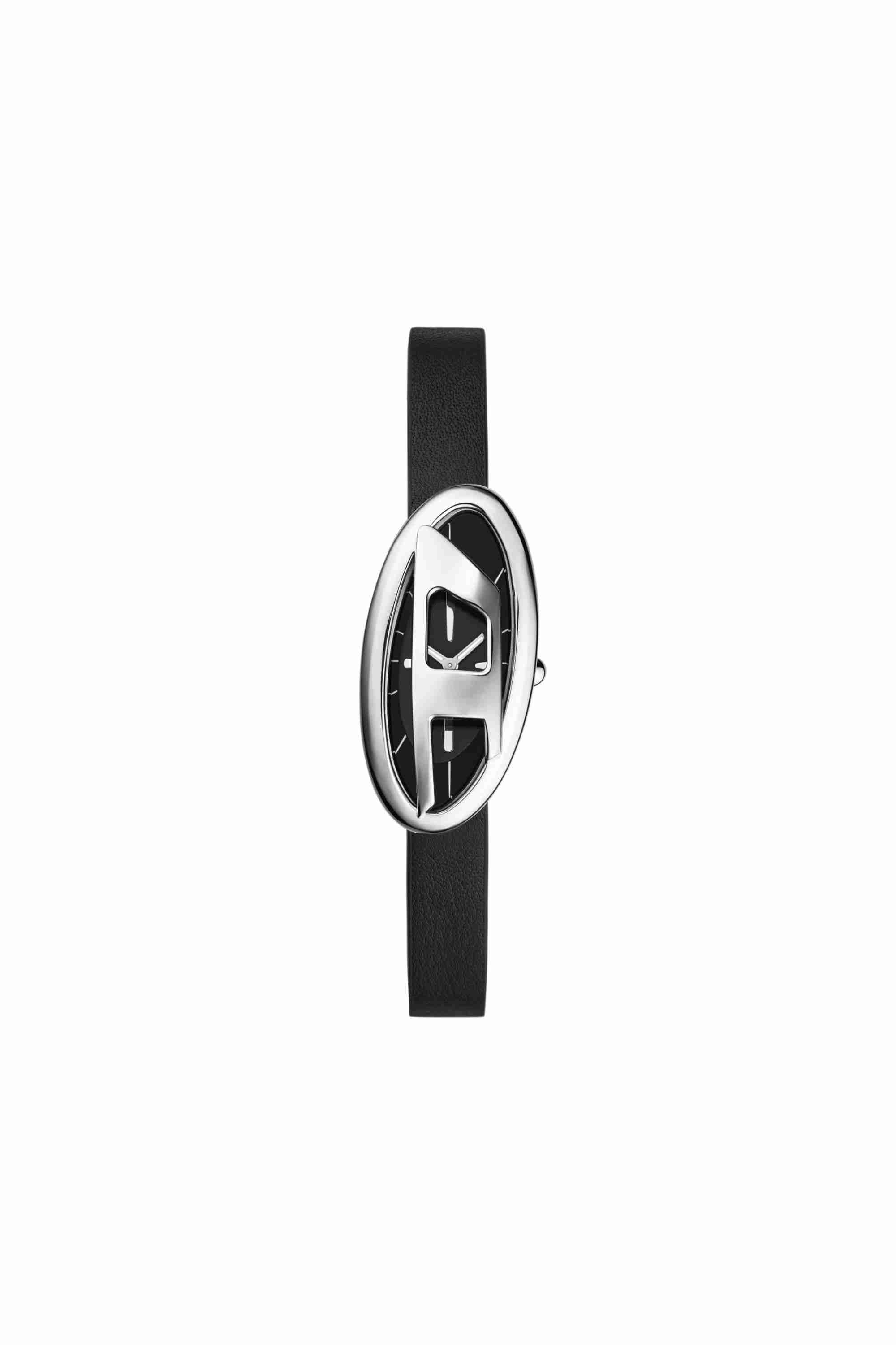 Black DZ5612 - D-Era Two -Hand Black Leather Watch