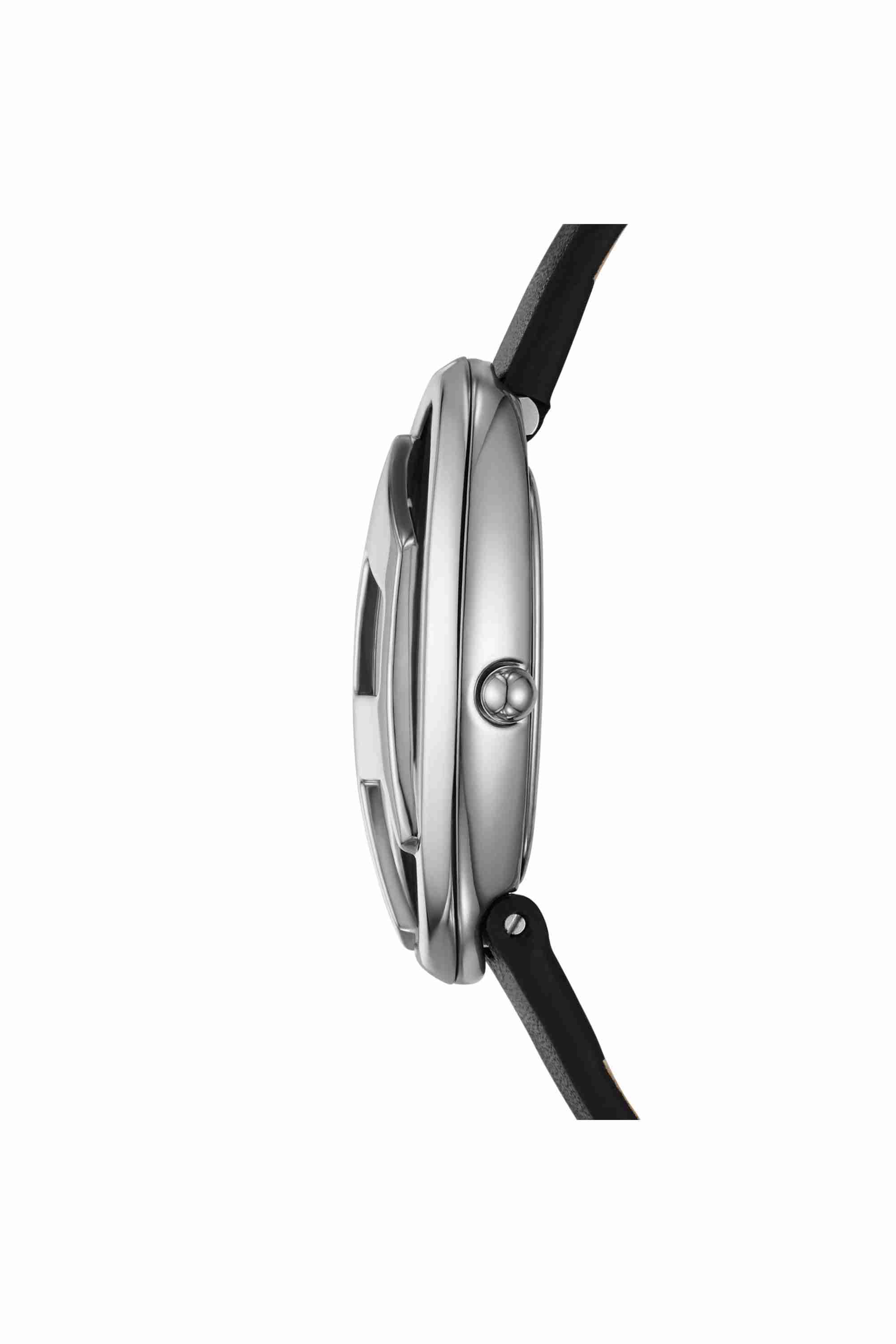 Black DZ5612 - D-Era Two -Hand Black Leather Watch