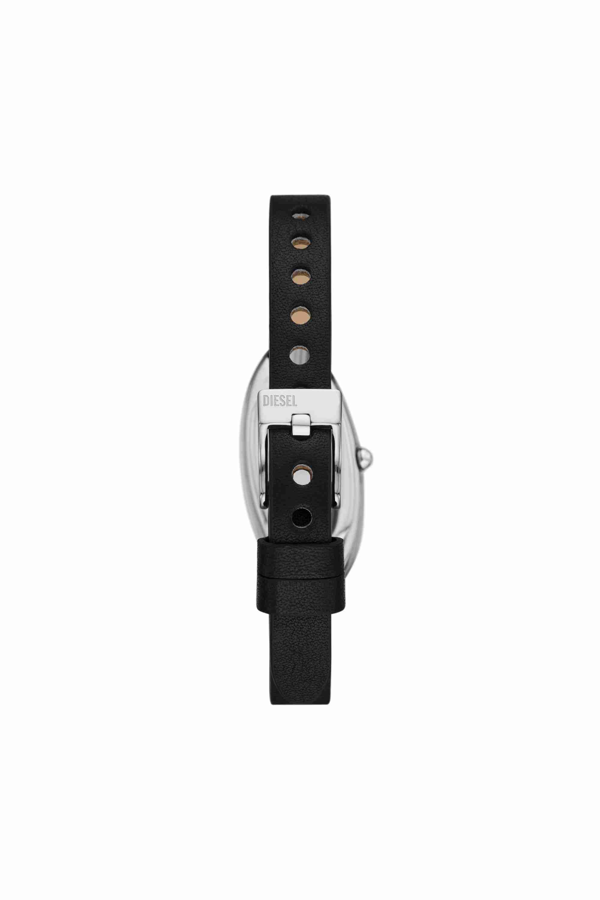 Black DZ5612 - D-Era Two -Hand Black Leather Watch