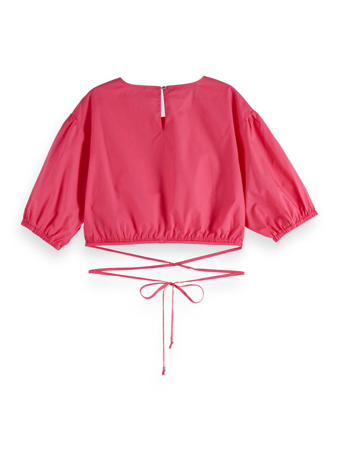 Cropped poplin top