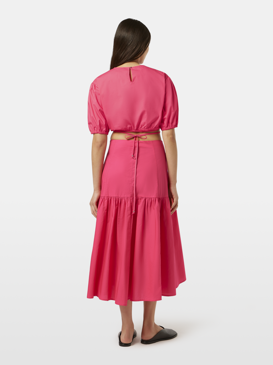 Cropped poplin top