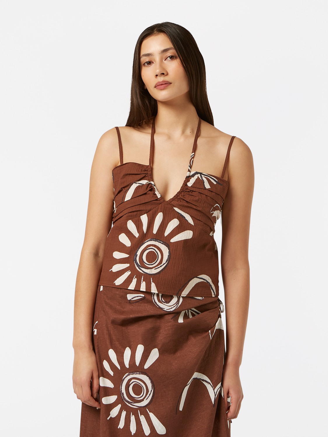 Gathered Strappy Tank