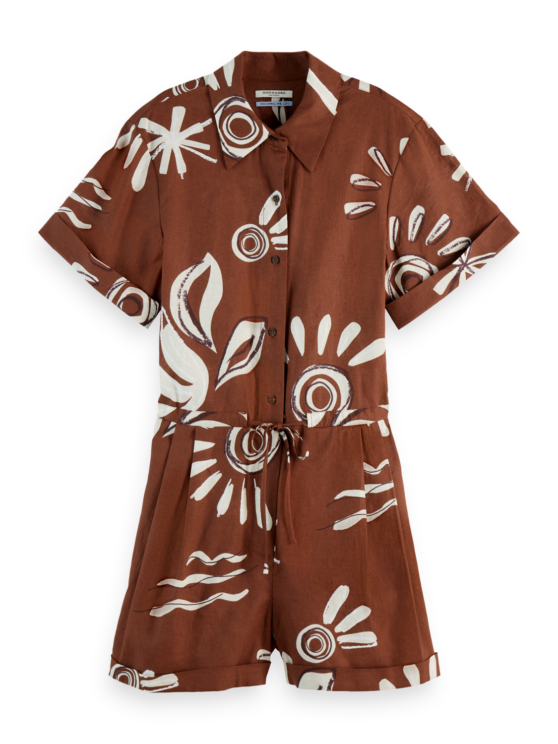 Linen Utility Playsuit