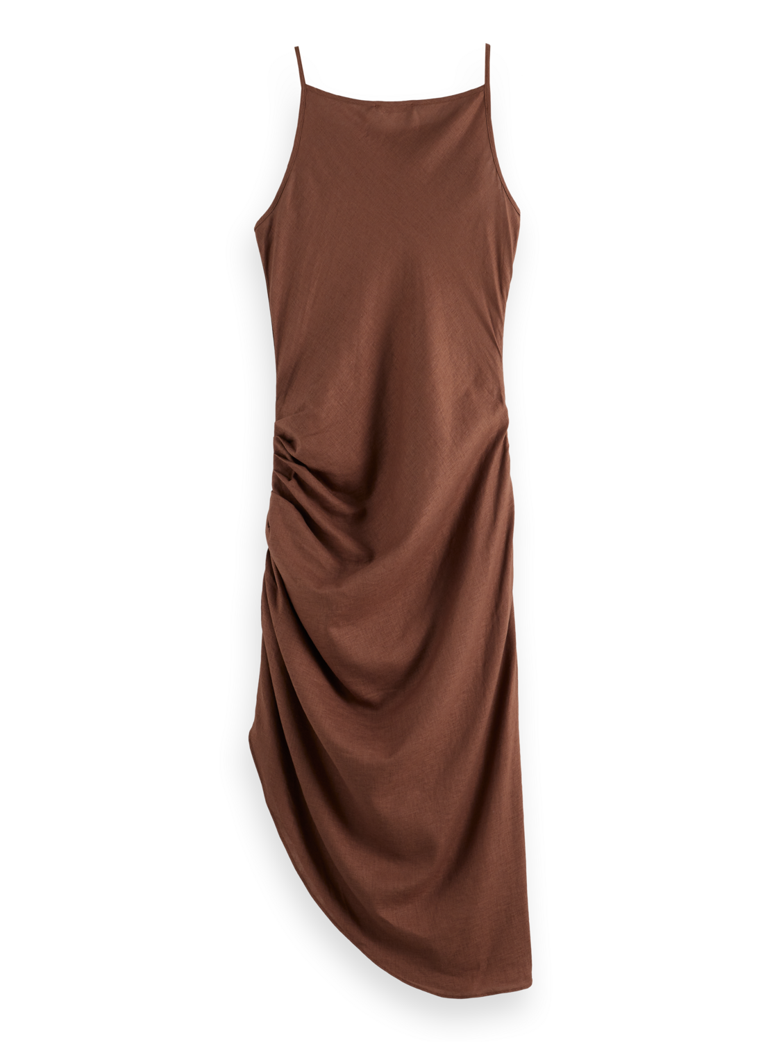 Linen Viscose printed mini dress